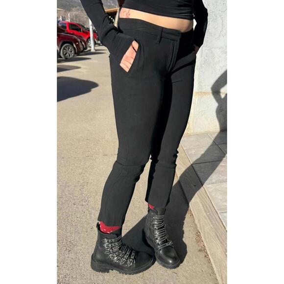 Ann Demeulemeester Black Cropped Wool Pedal Pusher Trousers - Picture 4 of 9